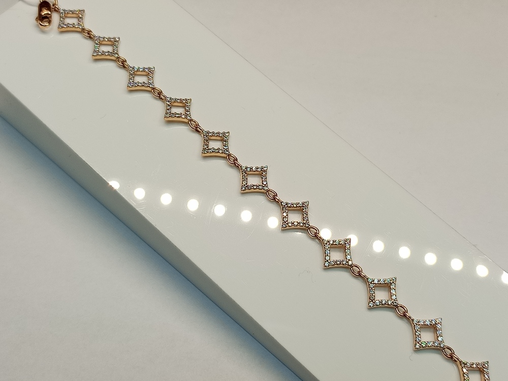 БРАСЛЕТ С КАМНЯМИ (Au 585)