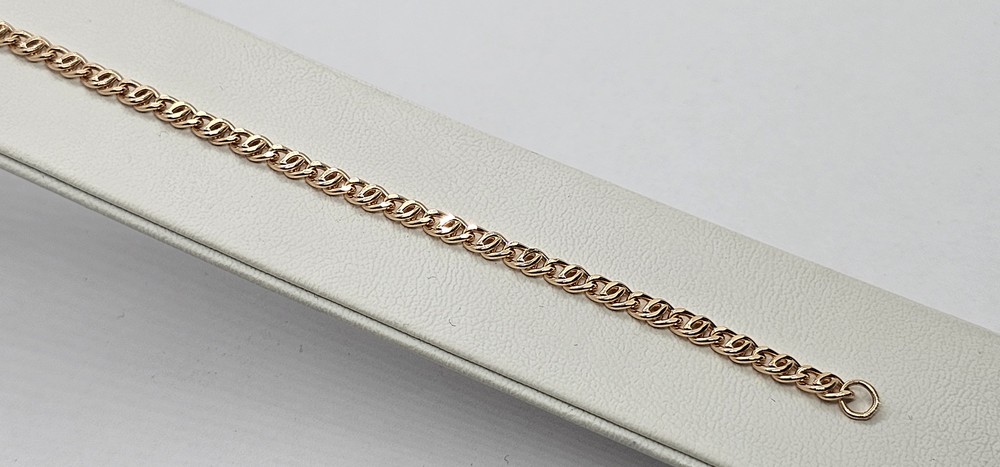 БРАСЛЕТ ПУСТОТЕЛЫЙ Якорное (Au 585)