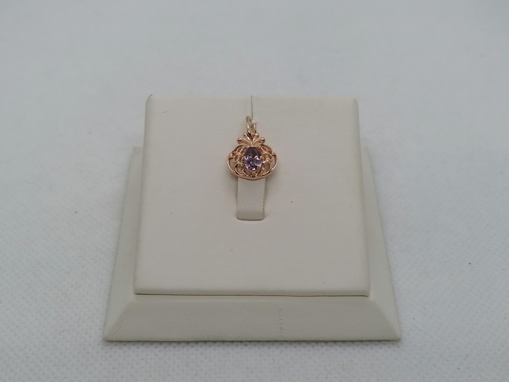 ПОДКМ583 ПОДВЕСКА С КАМНЕМ (Au 583)