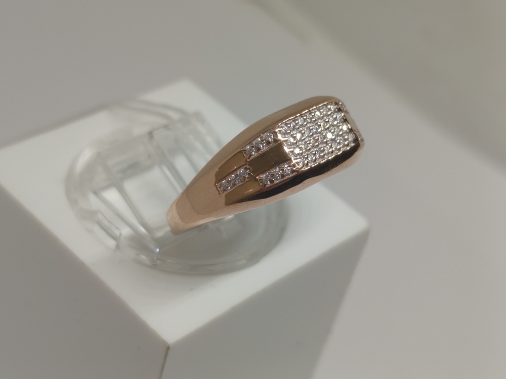 ПЕЧКМИ585 ПЕЧАТКА С КАМНЯМИ (Au 585)