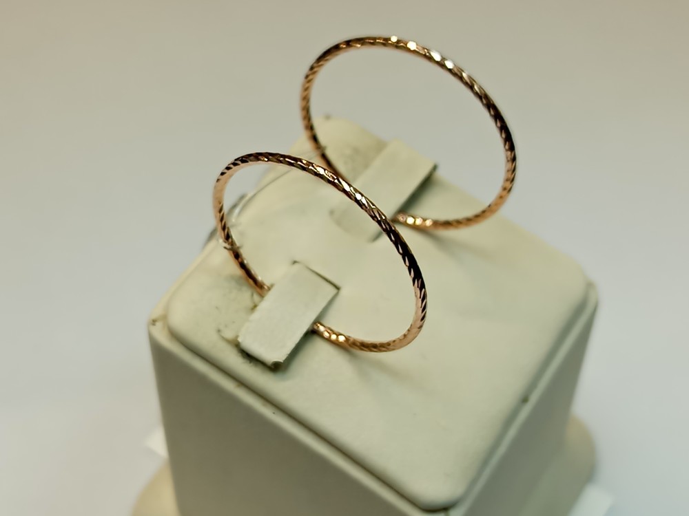 140146 СЕРЬГИ КОНГО (Au 585)