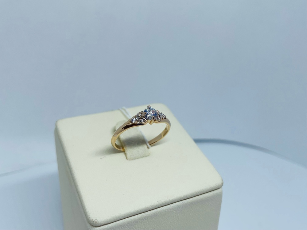 КОЛКМИ585 КОЛЬЦО С КАМНЯМИ (Au 585)