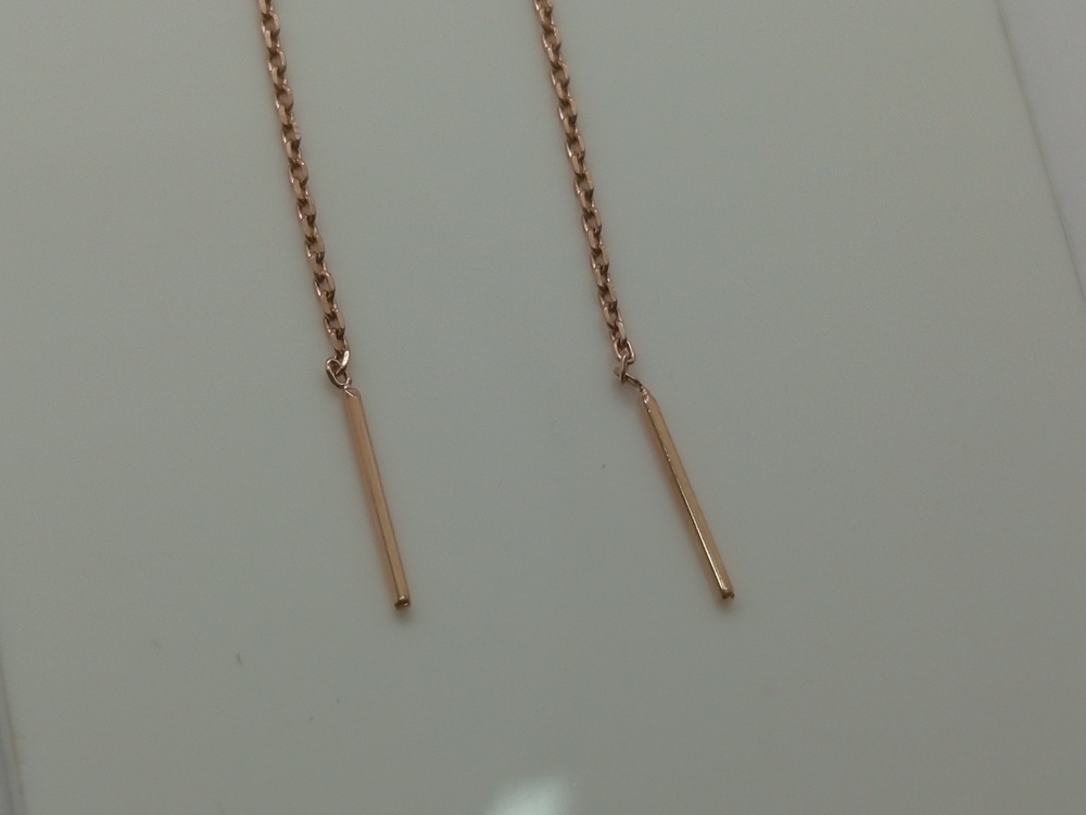 СЕРЬГИ ПРОДЕВКИ с камнями (Au 585)