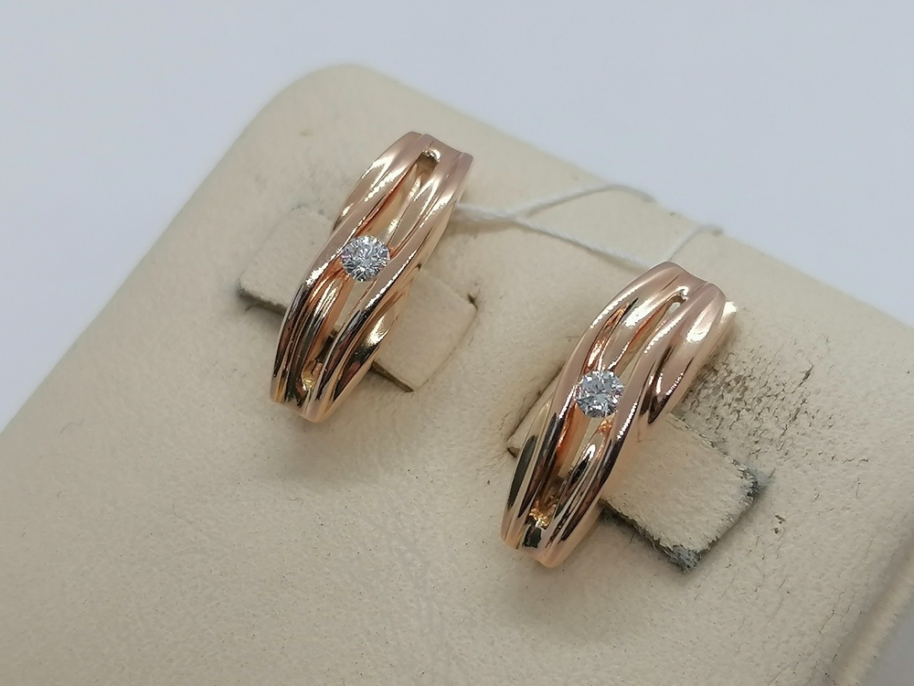 СЕРЬГИ БРИЛЛИАНТ (Au 585)