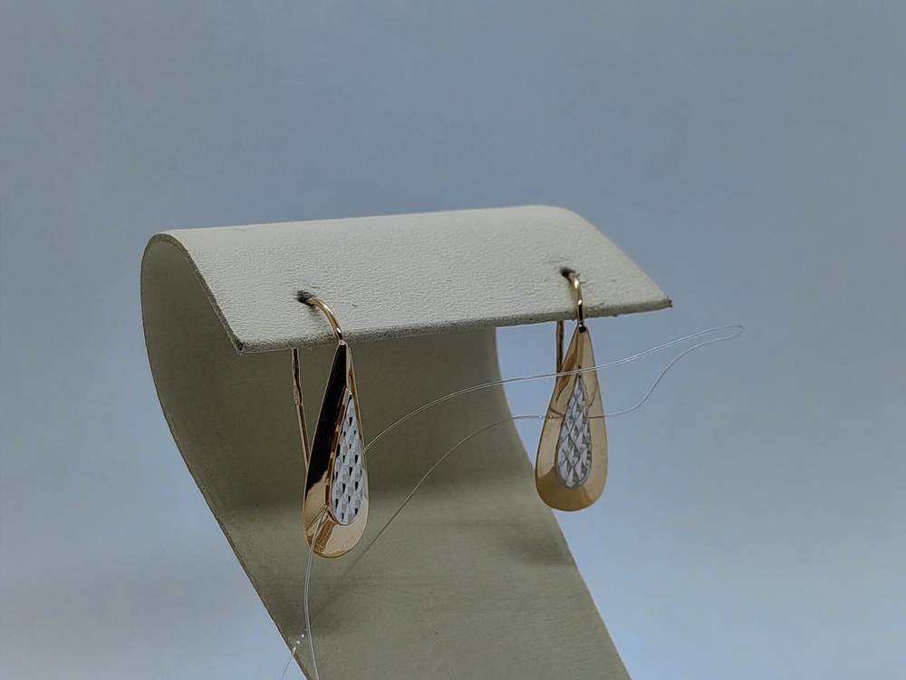 СЕРЬГИ ПЕТЕЛЬКА без камня (Au 585)