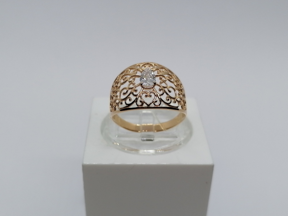 11086 КОЛЬЦО С КАМНЕМ (Au 585)