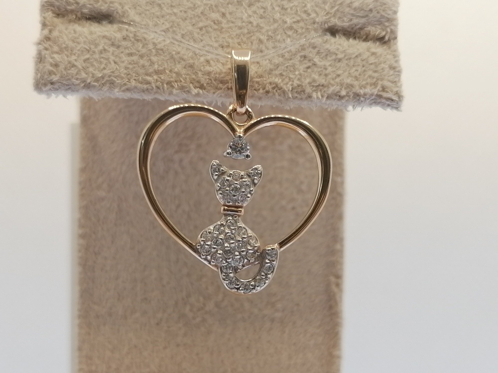 ПОДВЕСКА С КАМНЯМИ (Au 585)