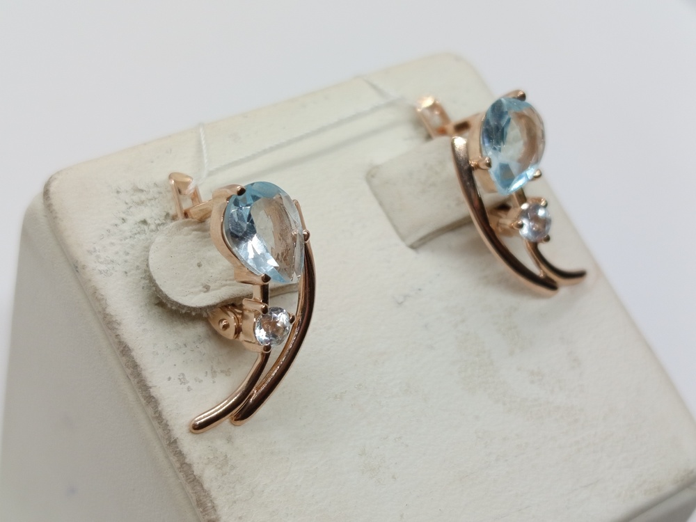 СЕРЬГИ С КАМНЯМИ (Au 585)