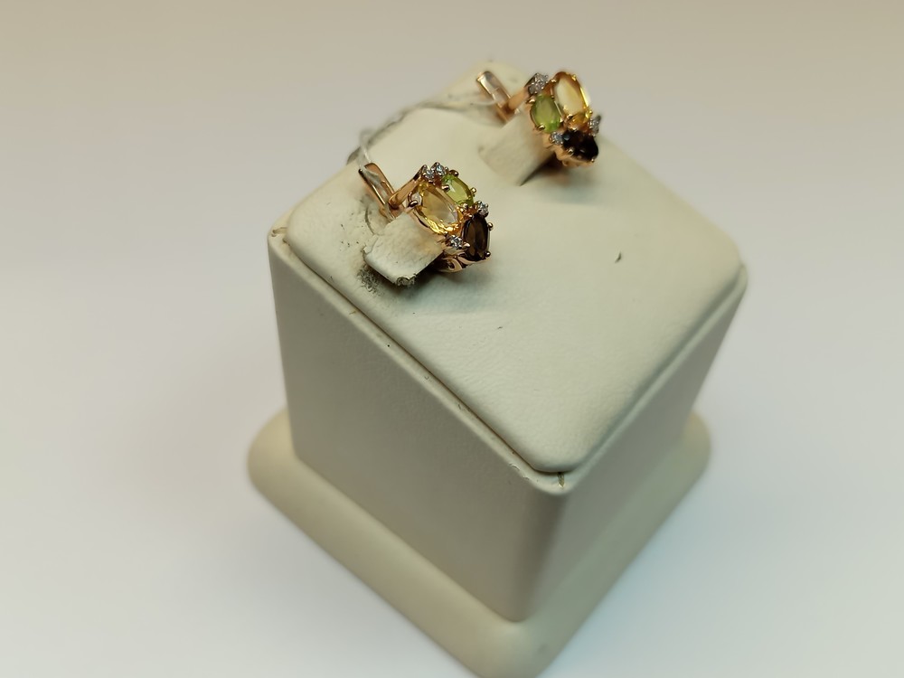 СЕРЬГИ С КАМНЯМИ (Au 585)