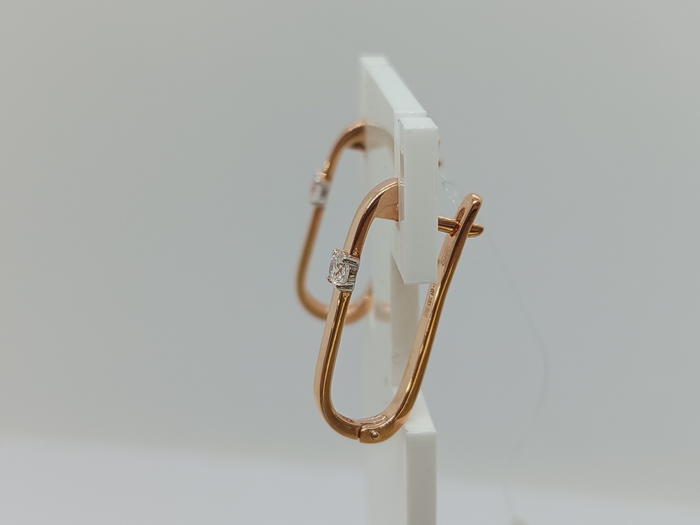 СЕРЬГИ С КАМНЕМ (Au 585)