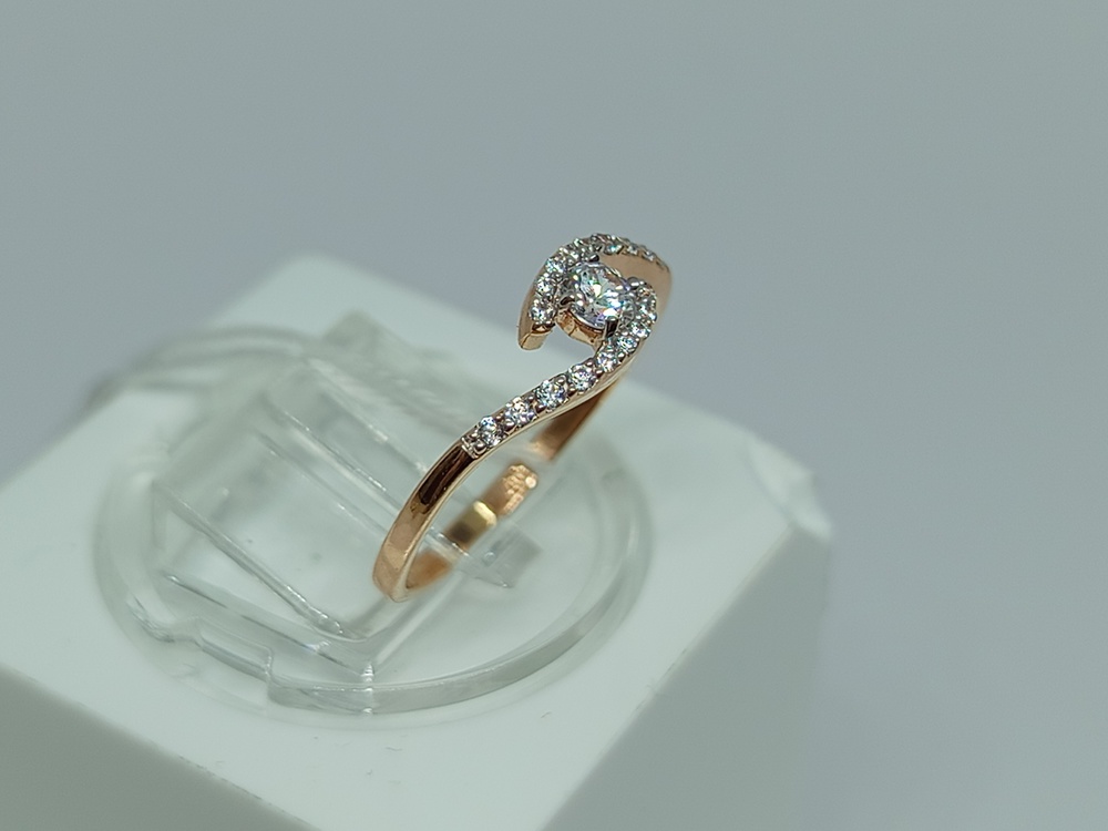 КОЛКМИ585 КОЛЬЦО С КАМНЯМИ (Au 585)