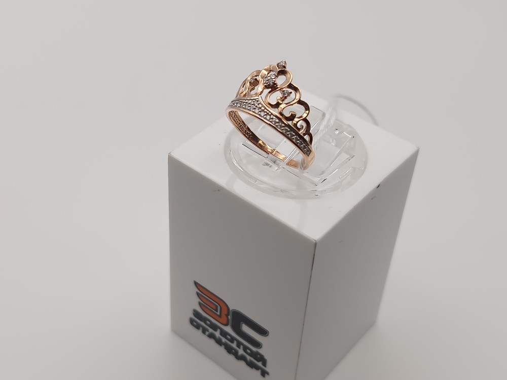 КОЛЬЦО С КАМНЯМИ (Au 585)