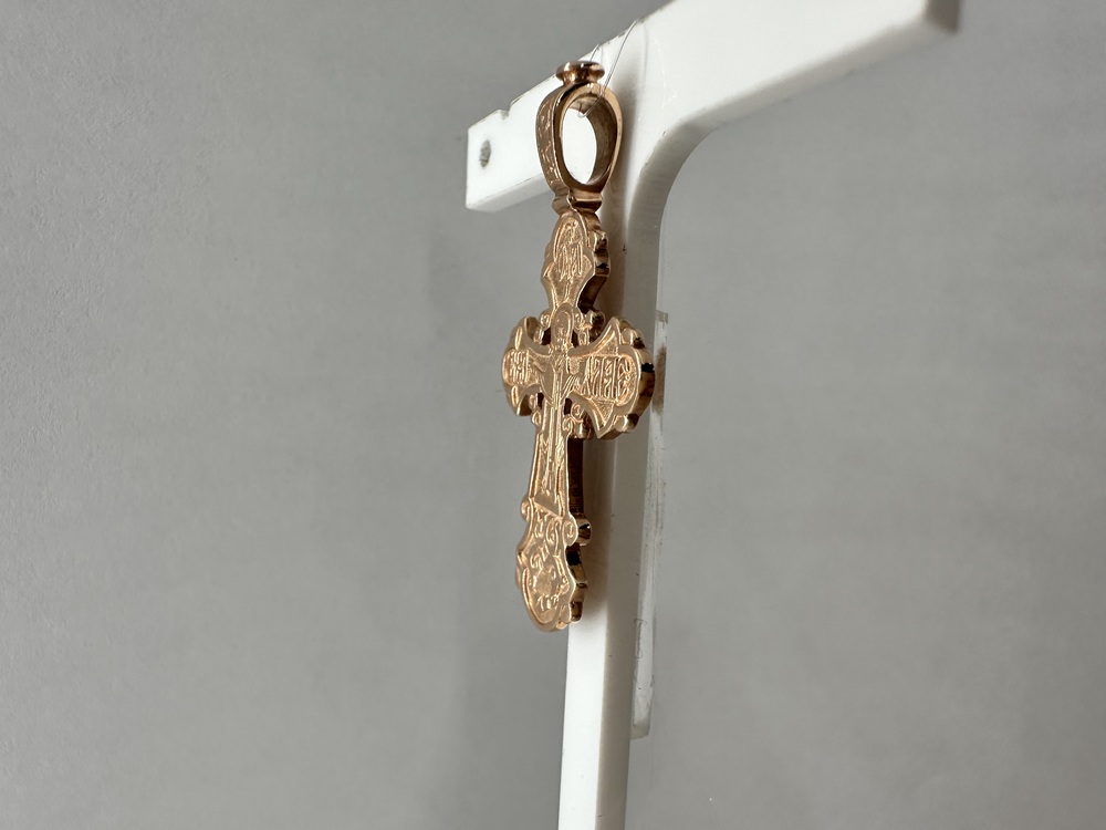 810-00244-10-00-00-00 ПОДВЕСКА КРЕСТ без камня (Au 585)