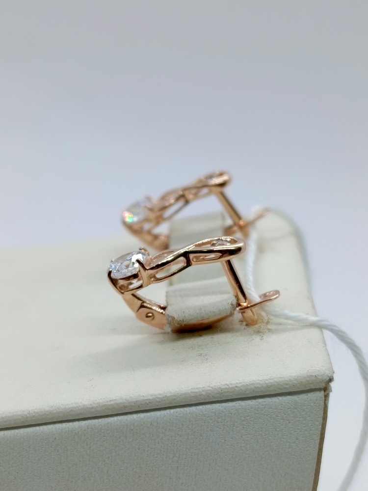 СКМИ585 СЕРЬГИ С КАМНЯМИ (Au 585)