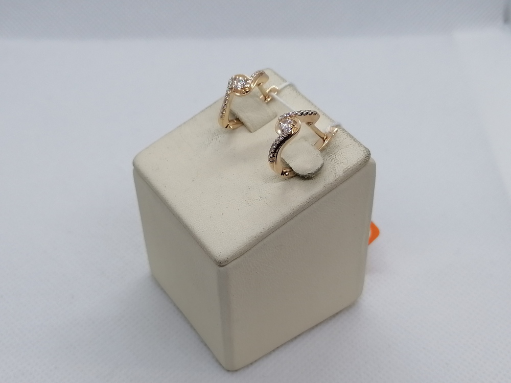 СКМИ585 СЕРЬГИ С КАМНЯМИ (Au 585)