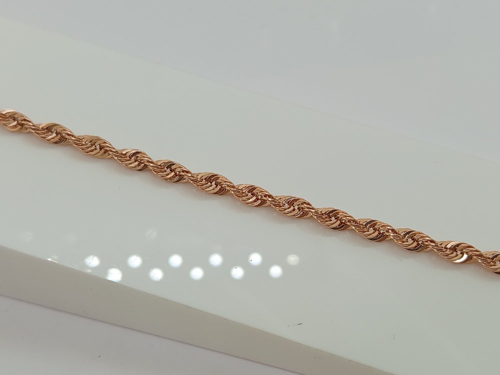 БРАСЛЕТ ПУСТОТЕЛЫЙ Веревка (Au 585)