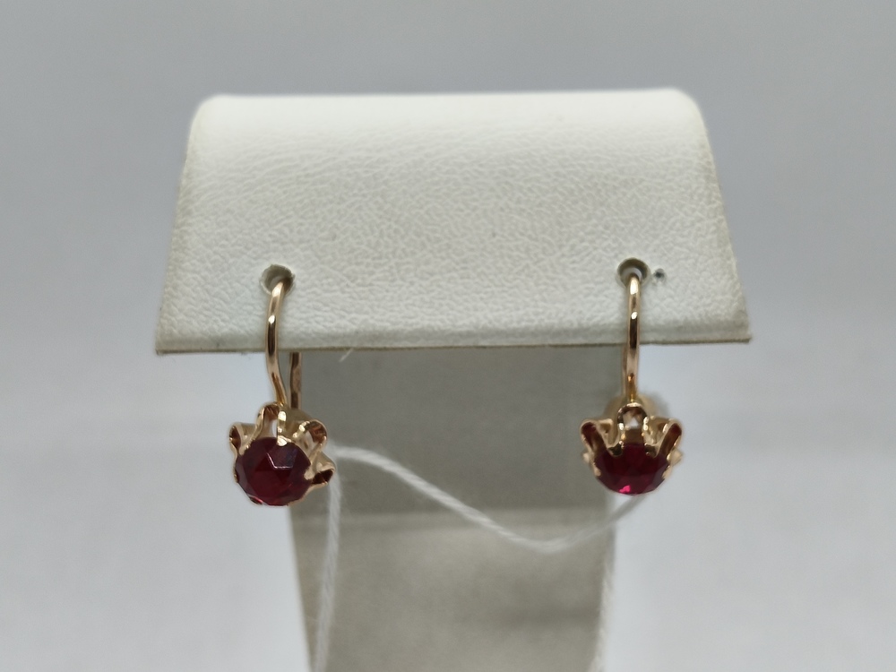 СКМ583 СЕРЬГИ С КАМНЕМ (Au 583) СКМ583 СЕРЬГИ С КАМНЕМ (Au 583)