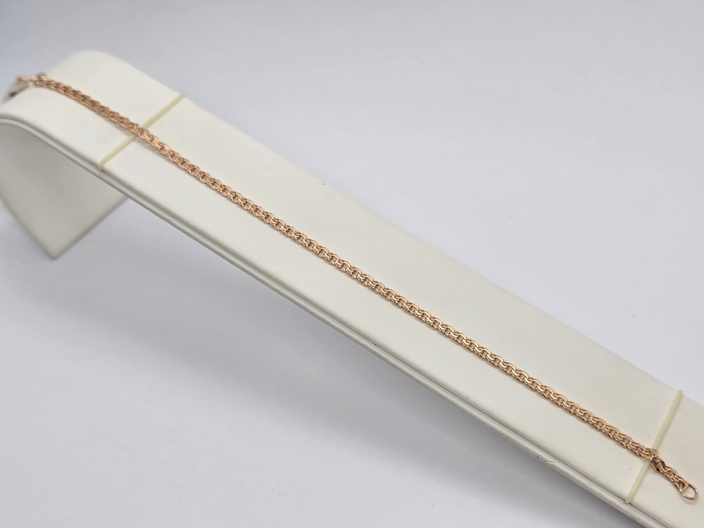 БРАСЛЕТ ПУСТОТЕЛЫЙ Бисмарк (Au 585)