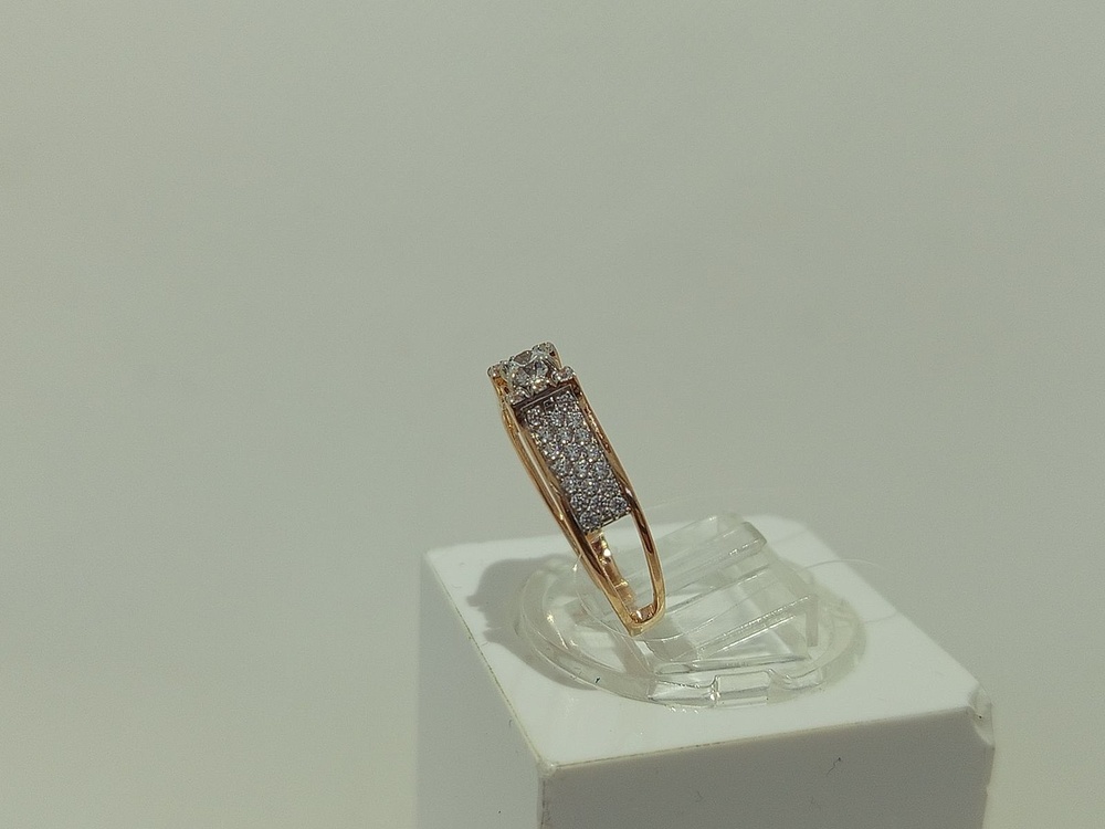 КОЛЬЦО С КАМНЯМИ (Au 585)