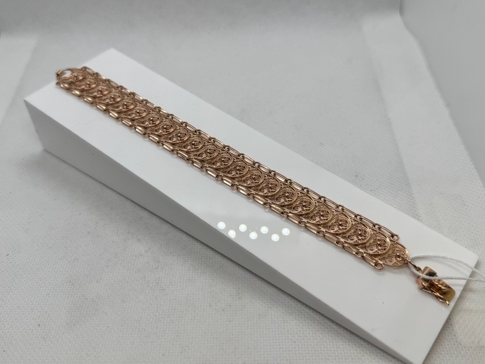 БРАСЛЕТ ПОЛНОВЕСНЫЙ Фантазия Au 585