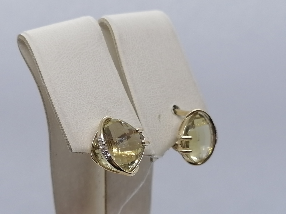 СЕРЬГИ С КАМНЯМИ (Au 585)