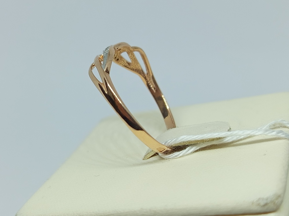 КОЛЬЦО С КАМНЯМИ (Au 585)