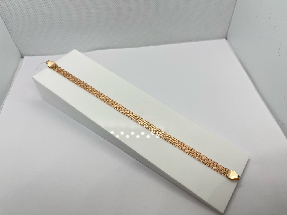 БРАСЛЕТ ПОЛНОВЕСНЫЙ Бисмарк машинный (Au 585)