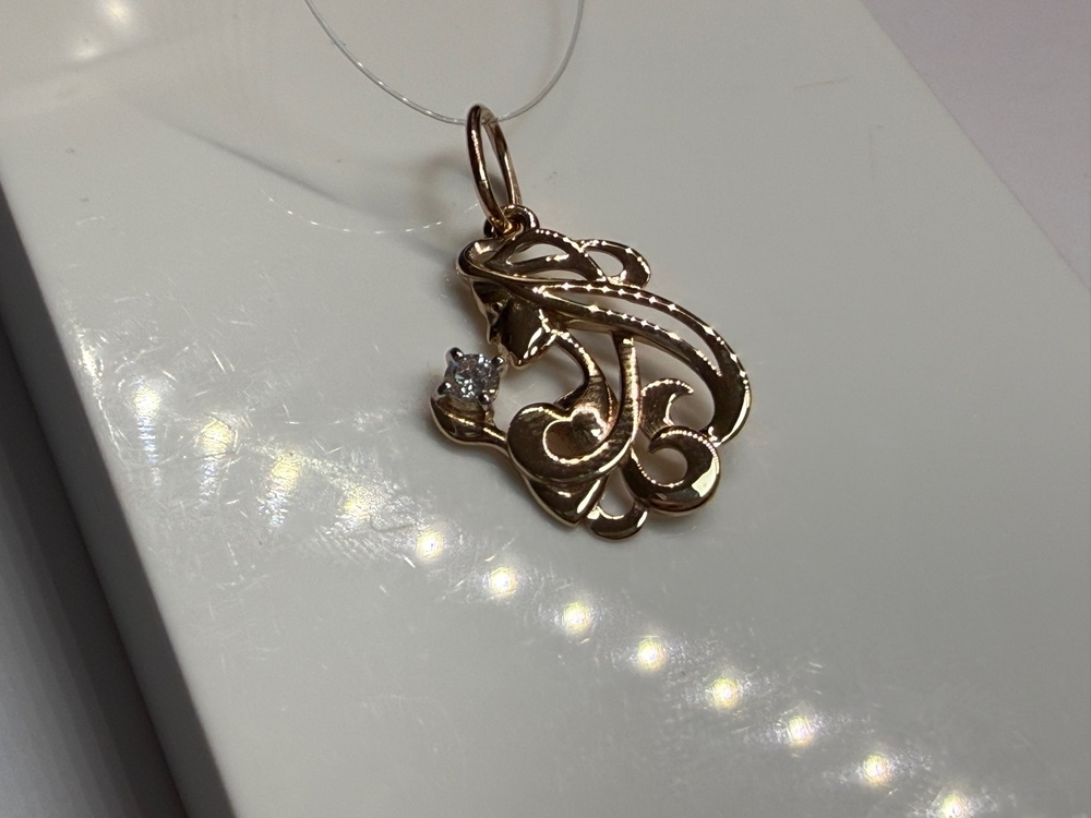 ПОДВЕСКА ЗНАК ЗОДИАКА ДЕВА (Au 585)