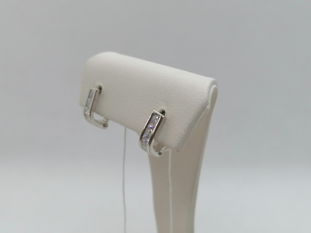 СКМИ585 СЕРЬГИ С КАМНЯМИ (Au 585)