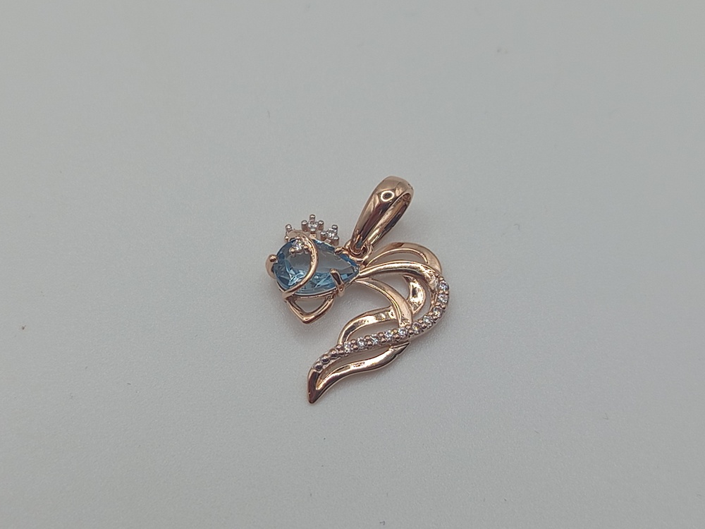 ПОДКМИ585 ПОДВЕСКА С КАМНЯМИ (Au 585)