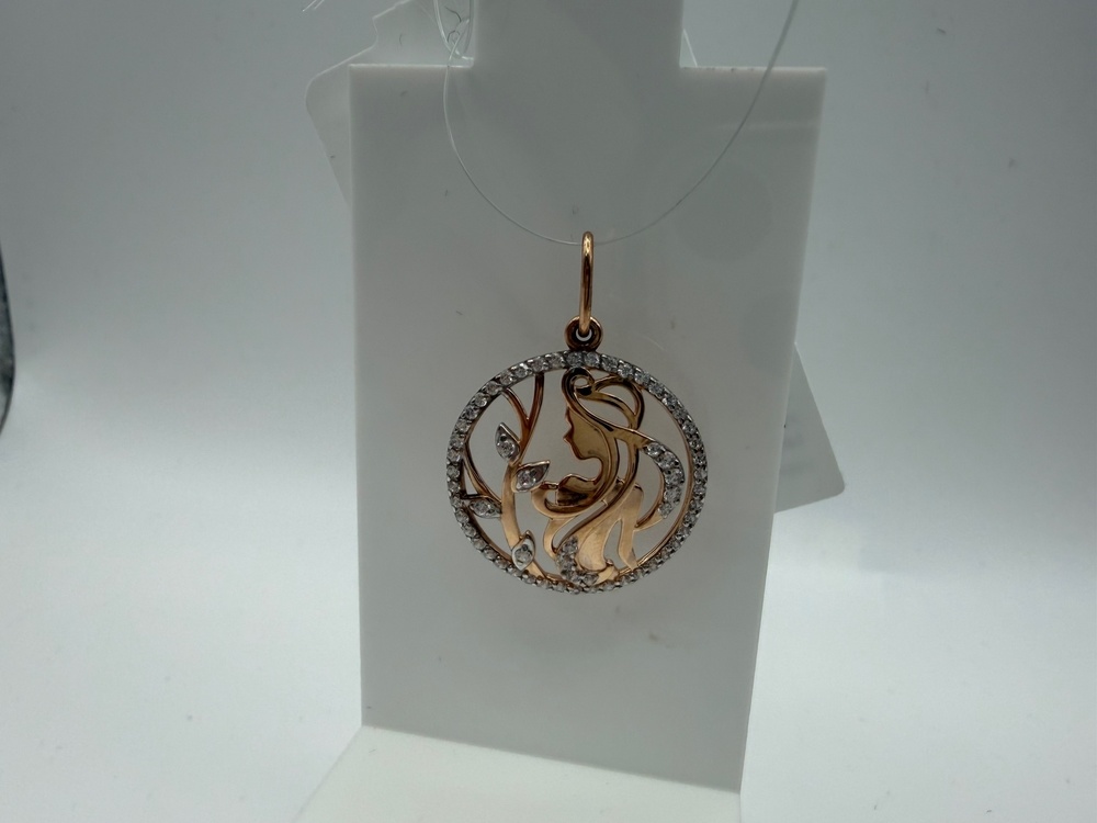 ПОДВЕСКА ЗНАК ЗОДИАКА ДЕВА (Au 585)