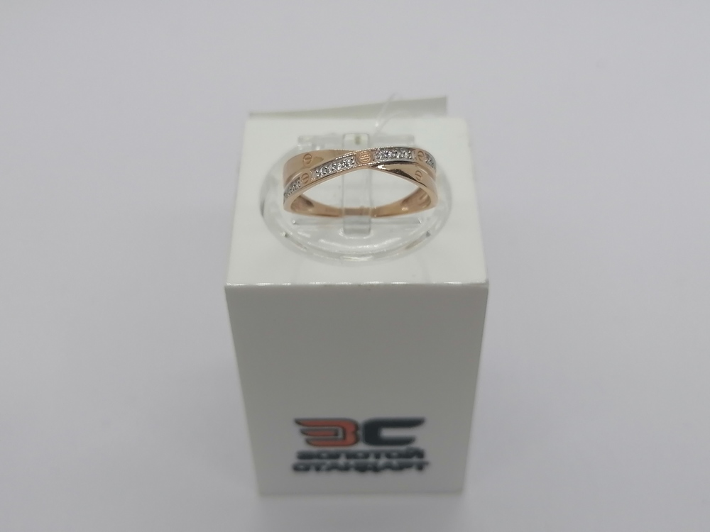 КОЛЬЦО С КАМНЯМИ (Au 585)