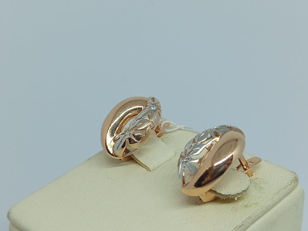 СКМИ585 СЕРЬГИ С КАМНЯМИ (Au 585)