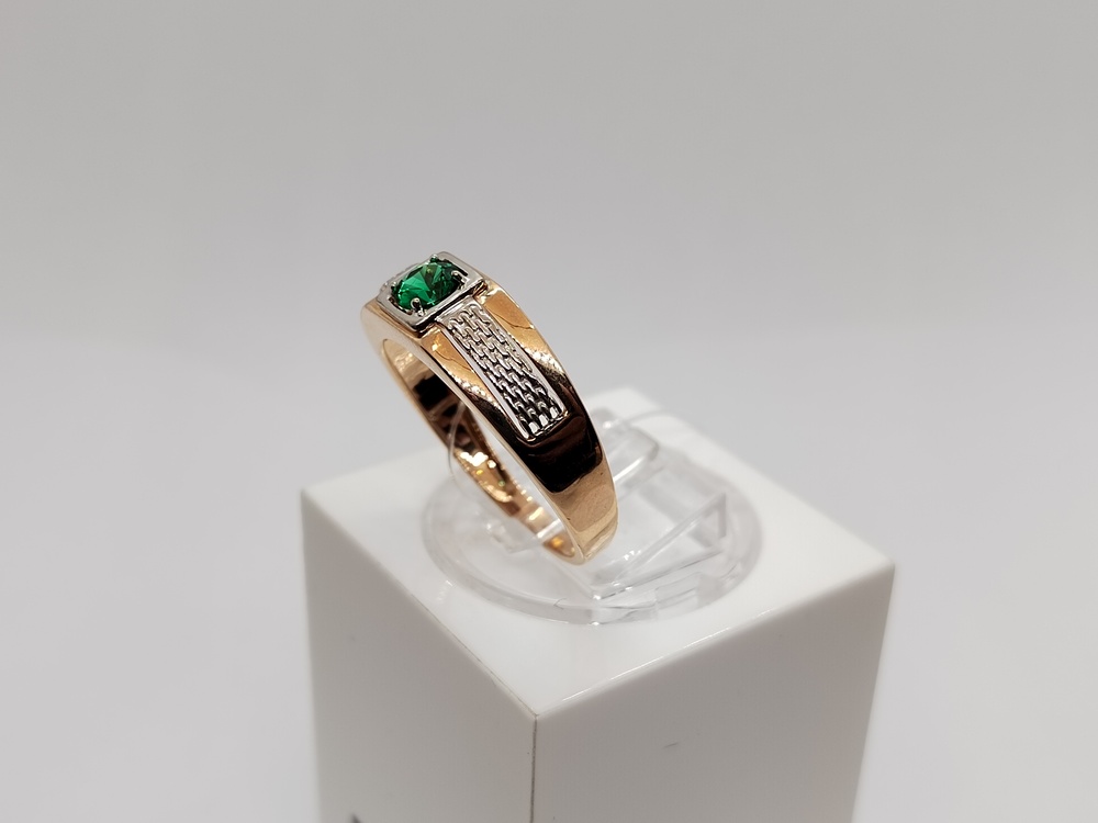 КОЛЬЦО ПЕЧАТКА с камнем (Au 585)