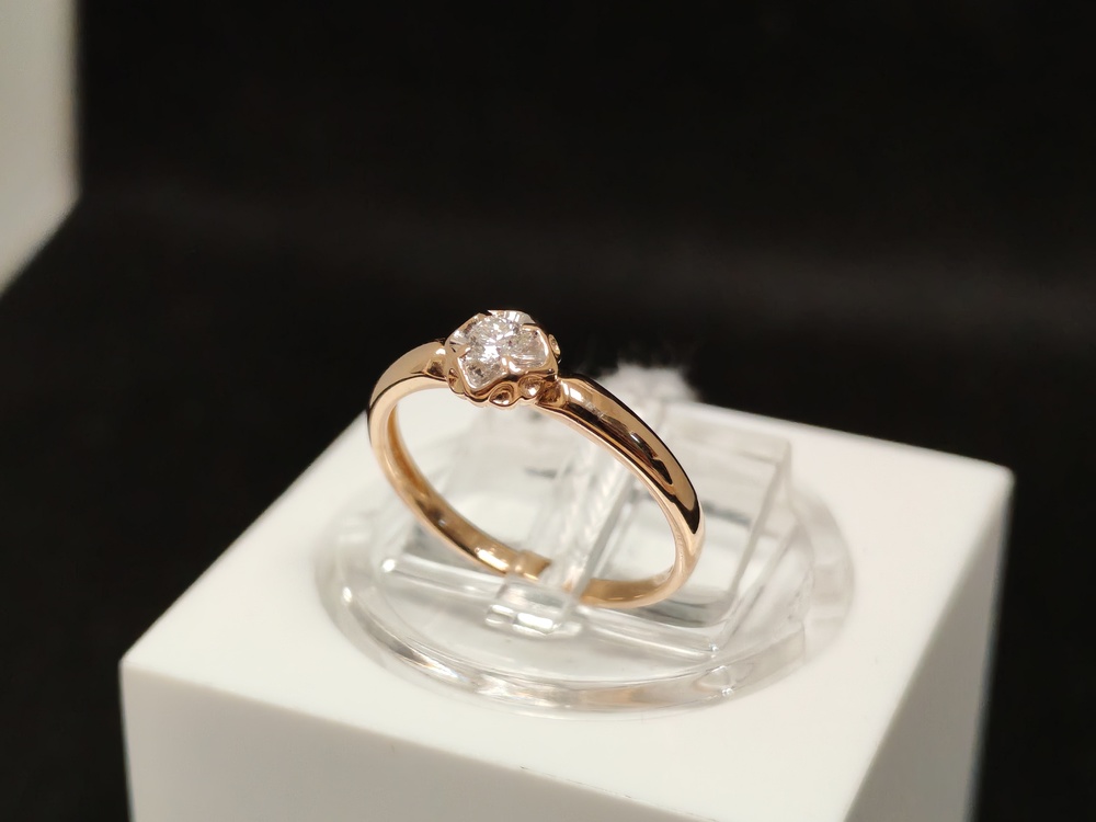 КОЛЬЦО БРИЛЛИАНТ Au 585