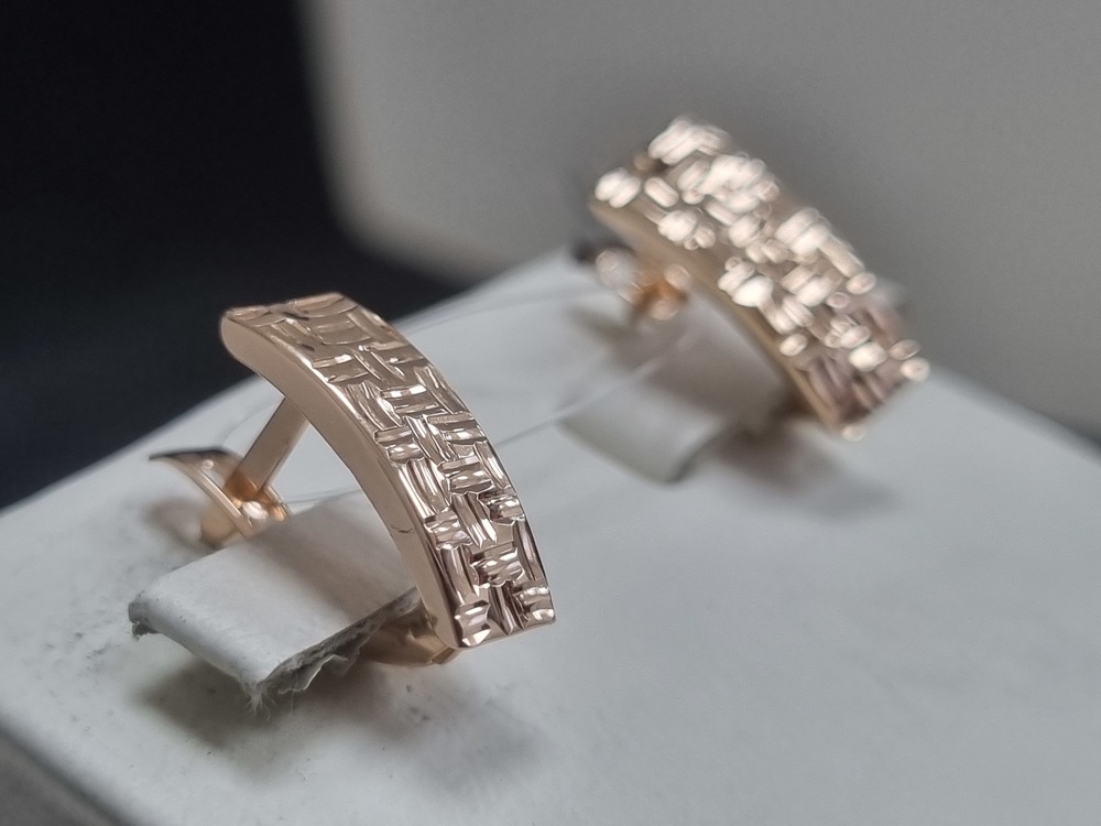 СЕРЬГИ БЕЗ КАМНЯ (Au 585)