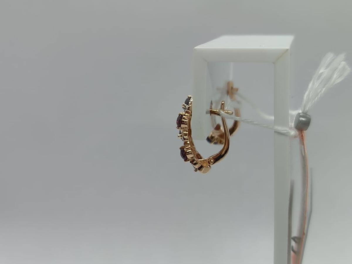 СКМИ585 СЕРЬГИ С КАМНЯМИ (Au 585)