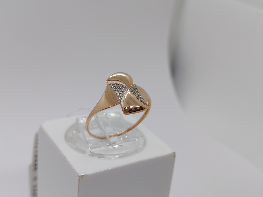 КОЛЬЦО С КАМНЯМИ (Au 585)