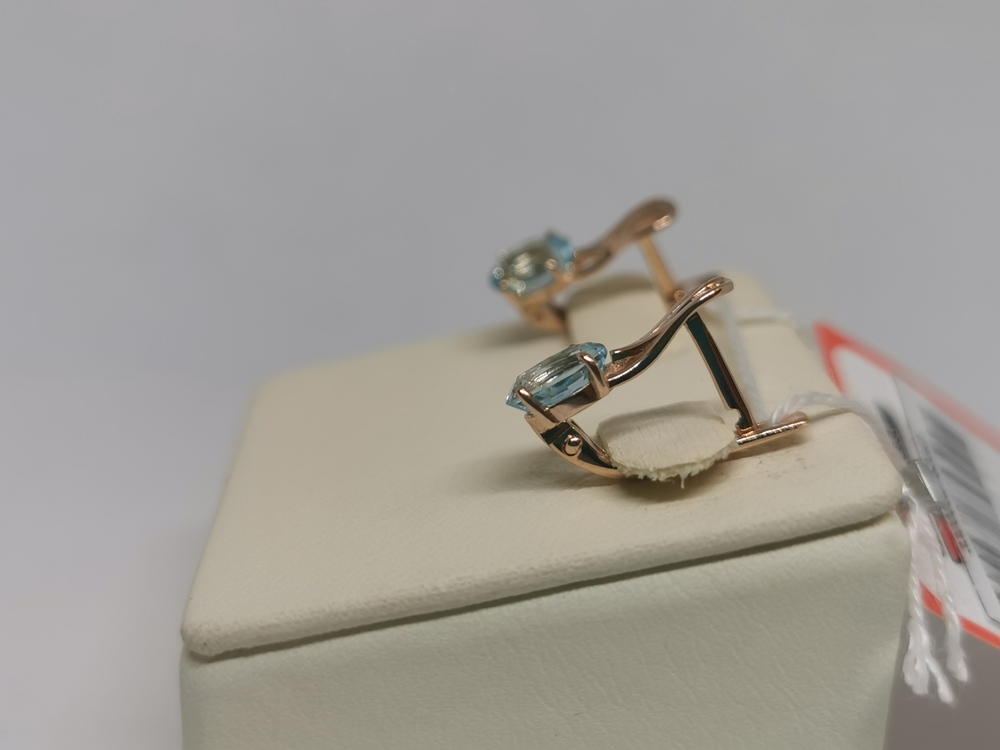 СЕРЬГИ С КАМНЕМ (Au 585)