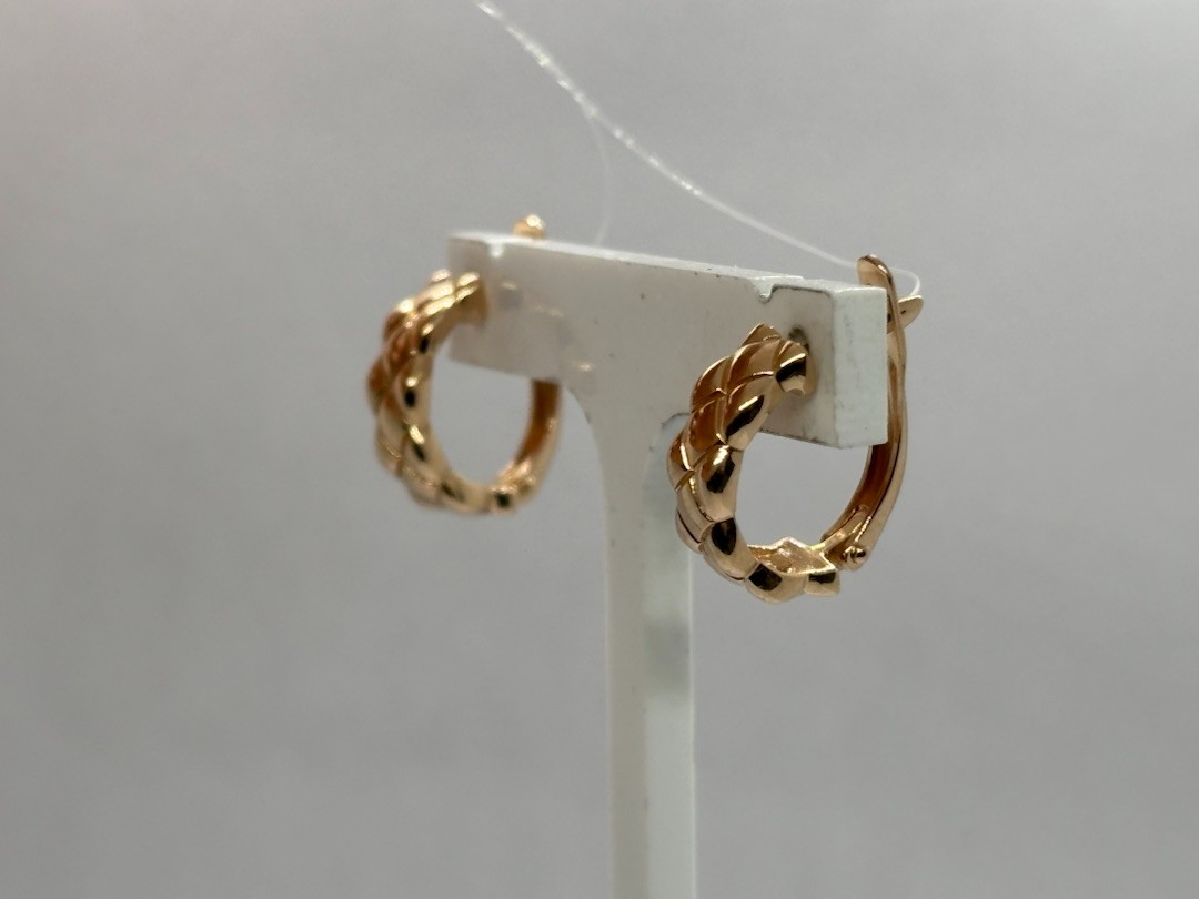 СЕРЬГИ БЕЗ КАМНЯ (Au 585)