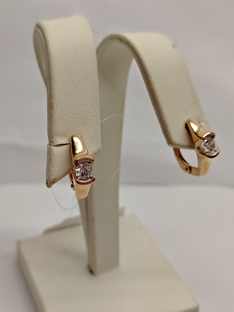 СЕРЬГИ С КАМНЕМ (Au 585)