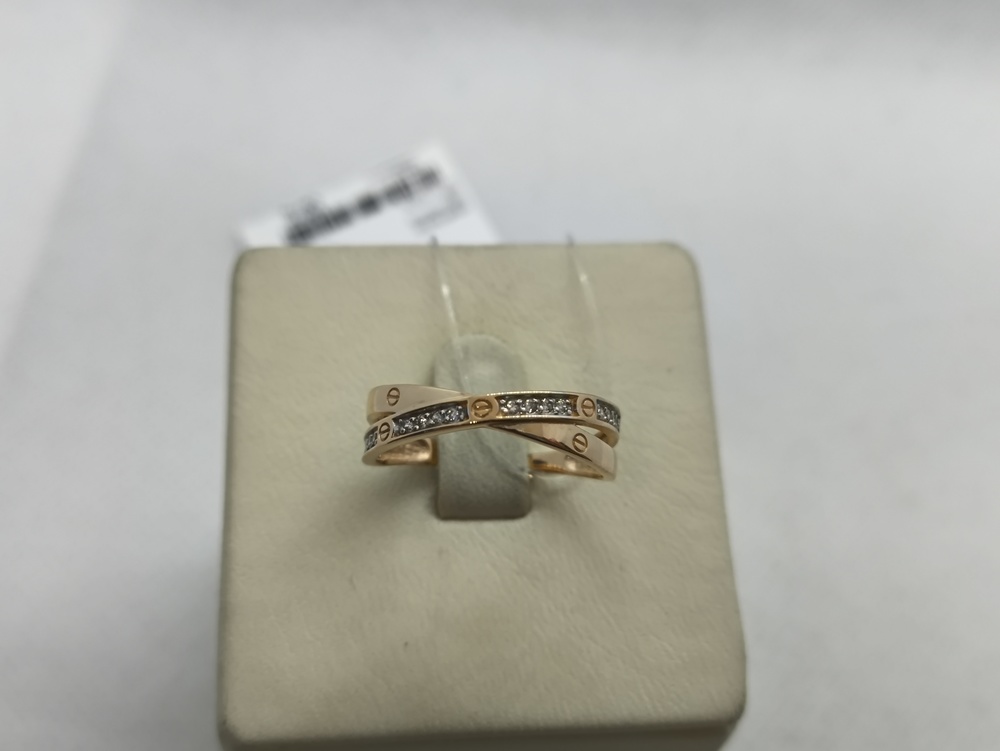 КОЛЬЦО С КАМНЯМИ (Au 585)