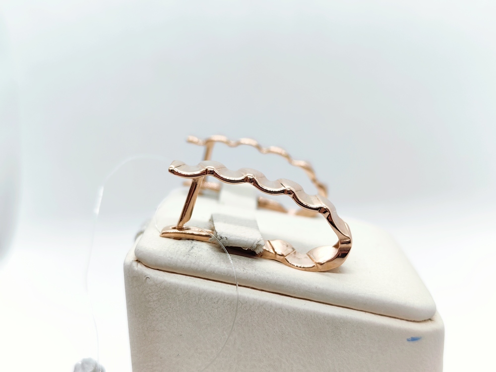 01-207060 СЕРЬГИ БЕЗ КАМНЯ (Au 585)