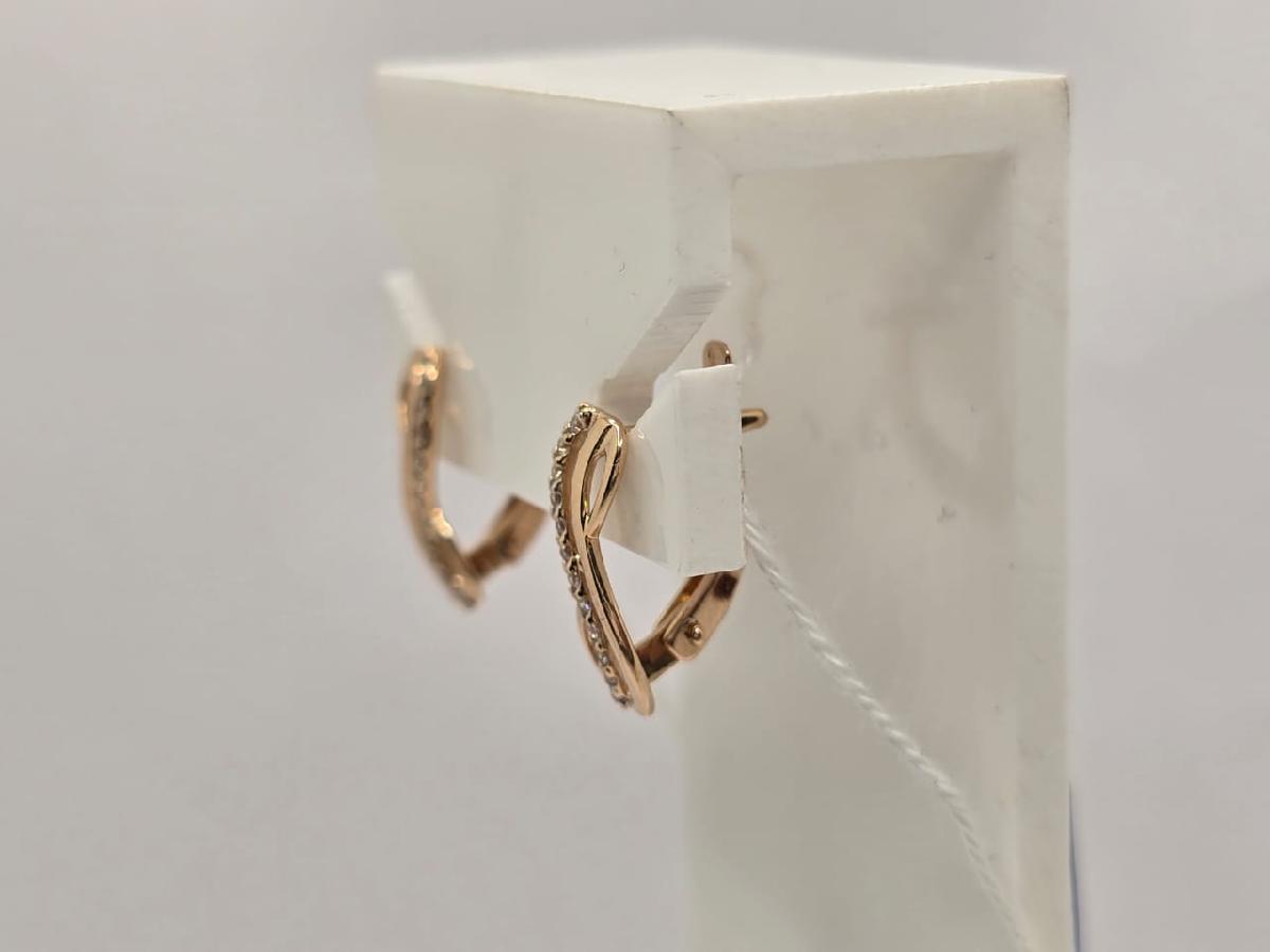 СКМИ585 СЕРЬГИ С КАМНЯМИ (Au 585)