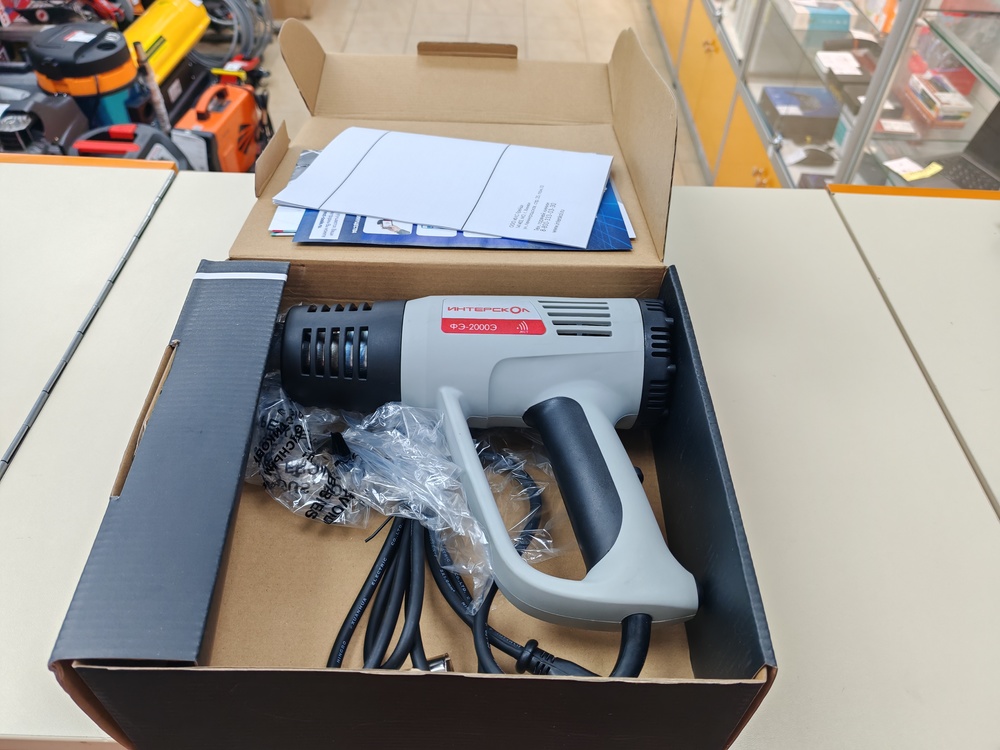 Строительный фен Интерскол ФЭ-2000Э (192.0.0.00)