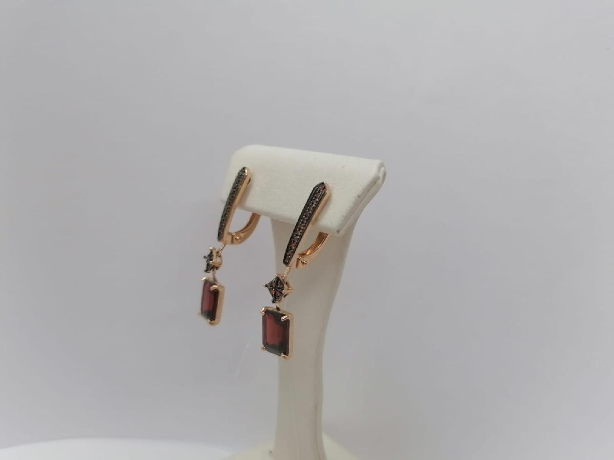 СЕРЬГИ С КАМНЯМИ (Au 585)