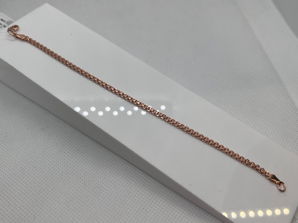 7050202П-17 БРАСЛЕТ ПУСТОТЕЛЫЙ Бисмарк машинный (Au 585) 7050202П-17 БРАСЛЕТ ПУСТОТЕЛЫЙ Бисмарк машинный (Au 585)