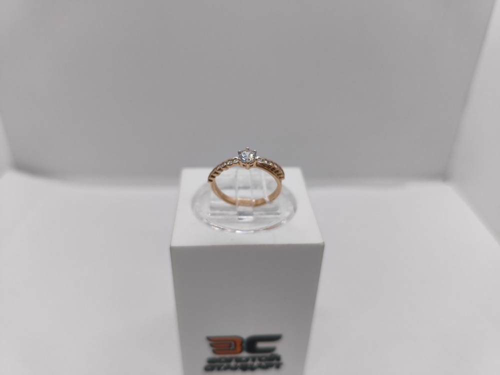 КОЛКМИ585 КОЛЬЦО С КАМНЯМИ (Au 585)
