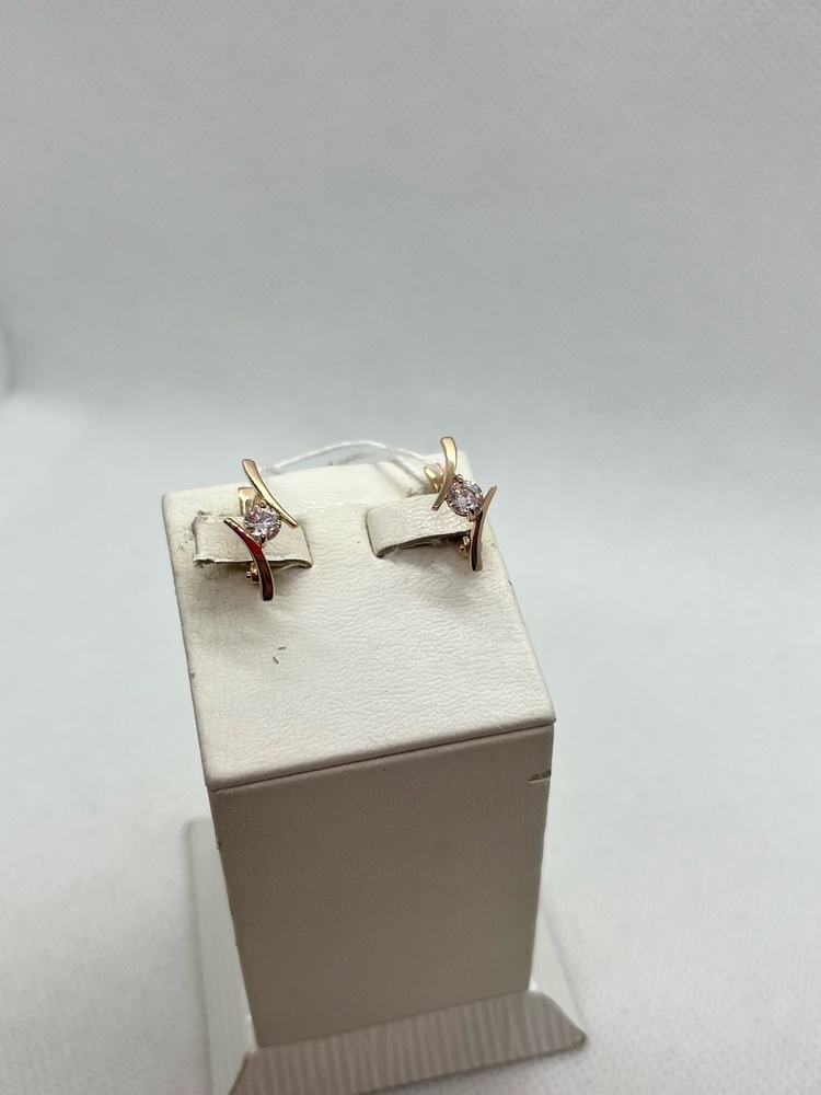 СЕРЬГИ С КАМНЕМ (Au 585)