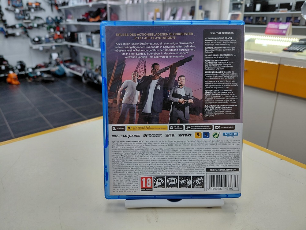 Игра Playstation 5 GTA 5